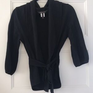 Black wrap sweater BCBG